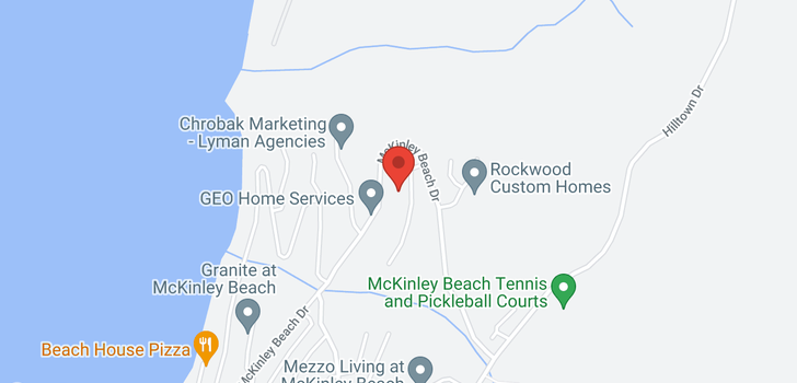 map of 3567 McKinley Beach Drive
